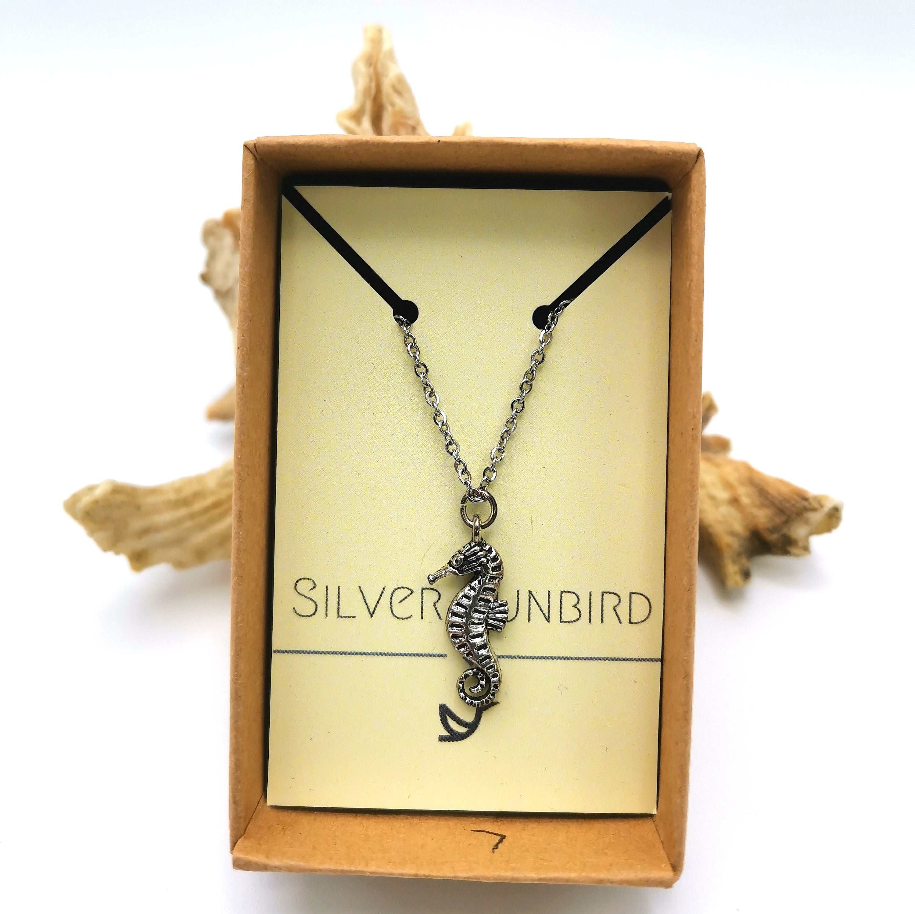 Serene Seahorse Anklet - Silver Sunbird Anklets