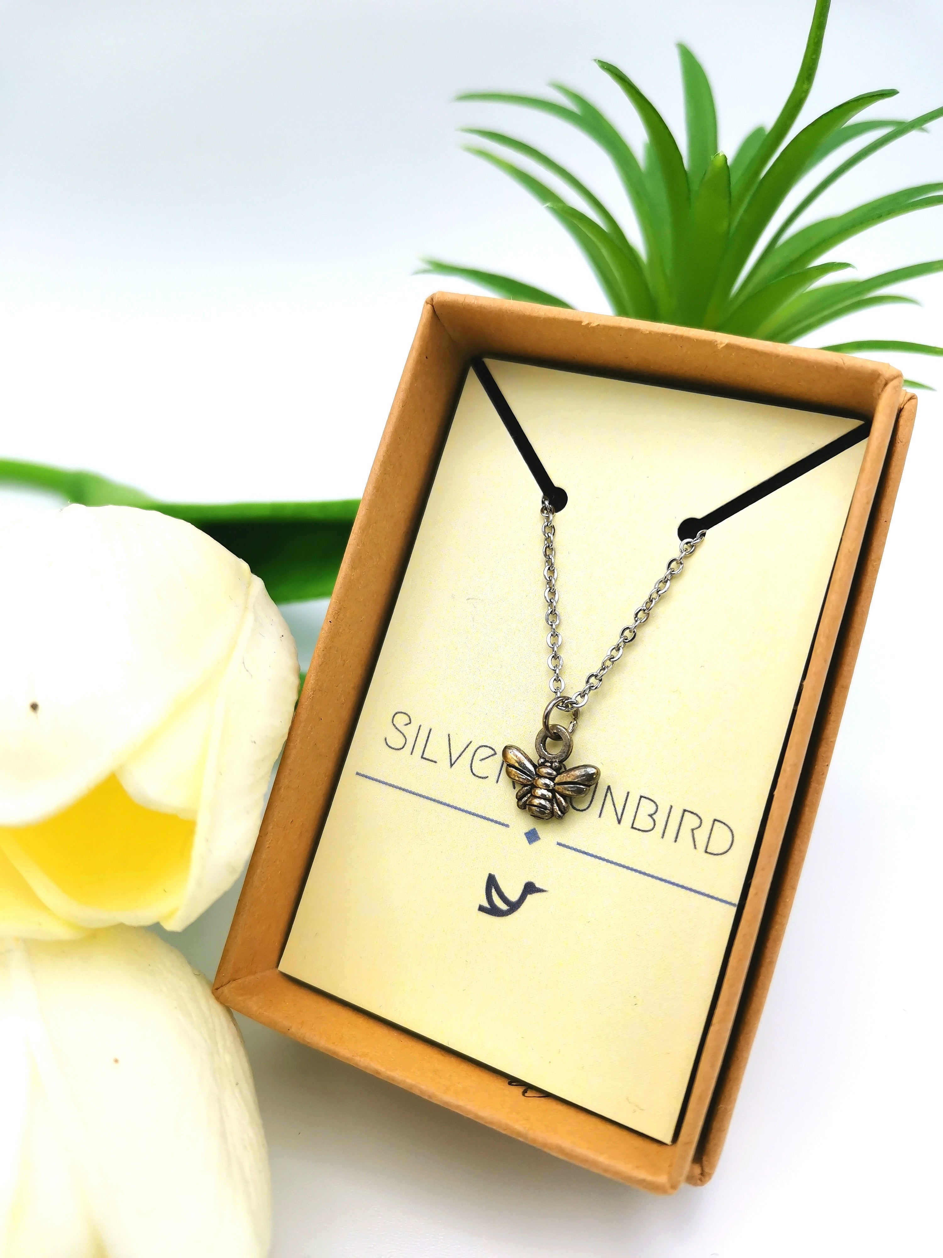 Breezy Bee Anklet - Silver Sunbird Anklets