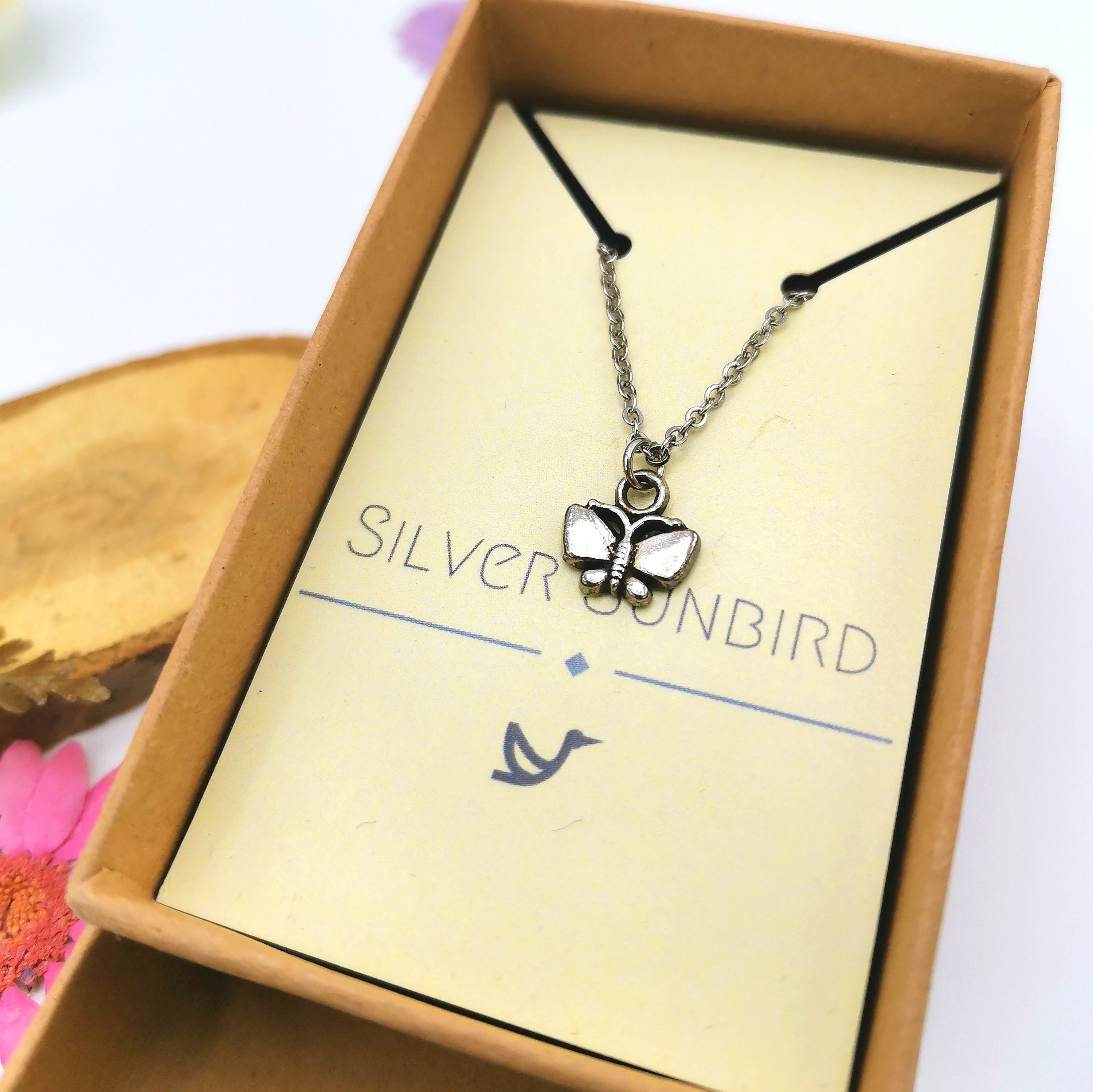Beloved Butterfly Anklet - Silver Sunbird Anklets