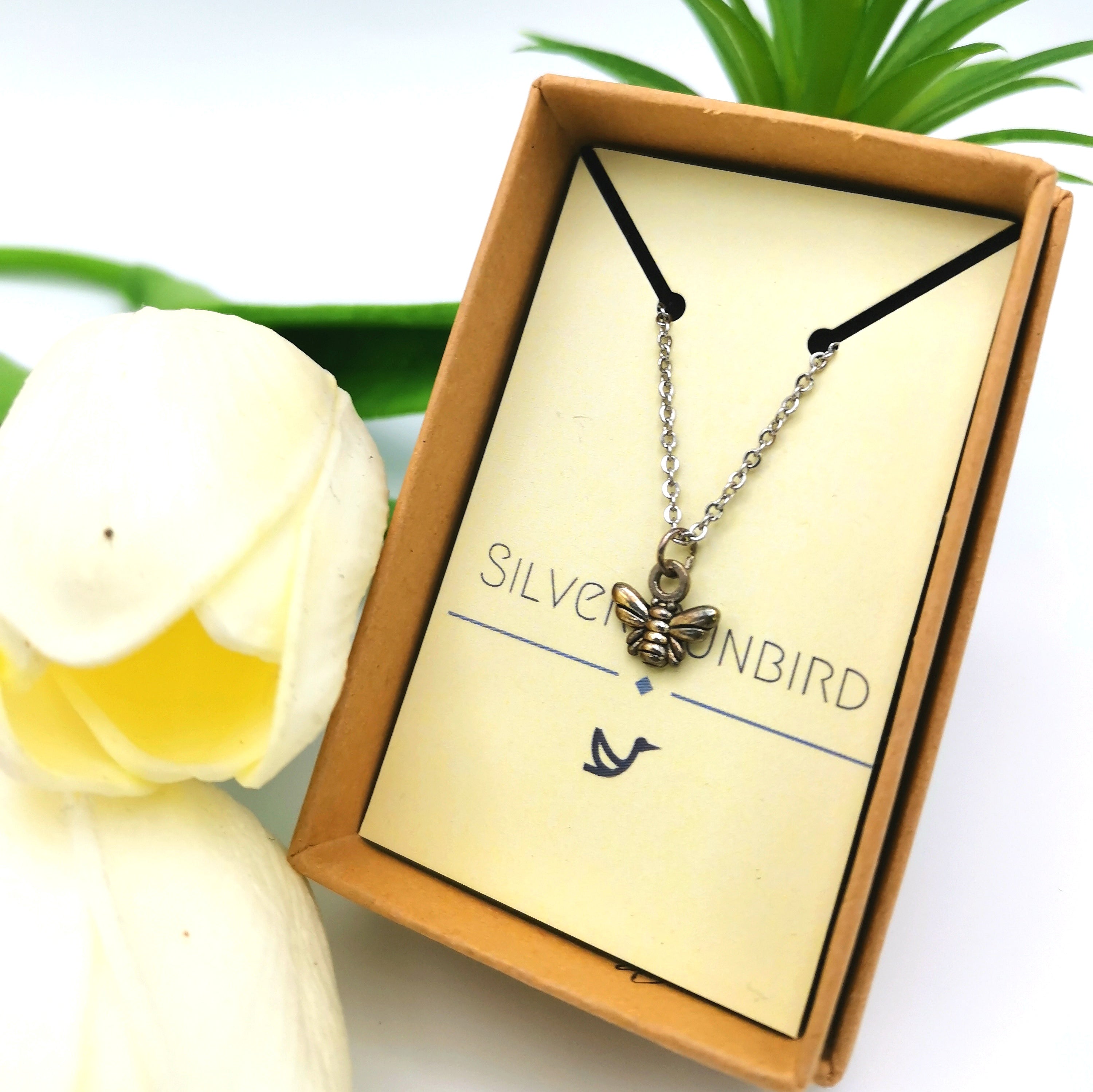 Breezy Bee Anklet - Silver Sunbird Anklets