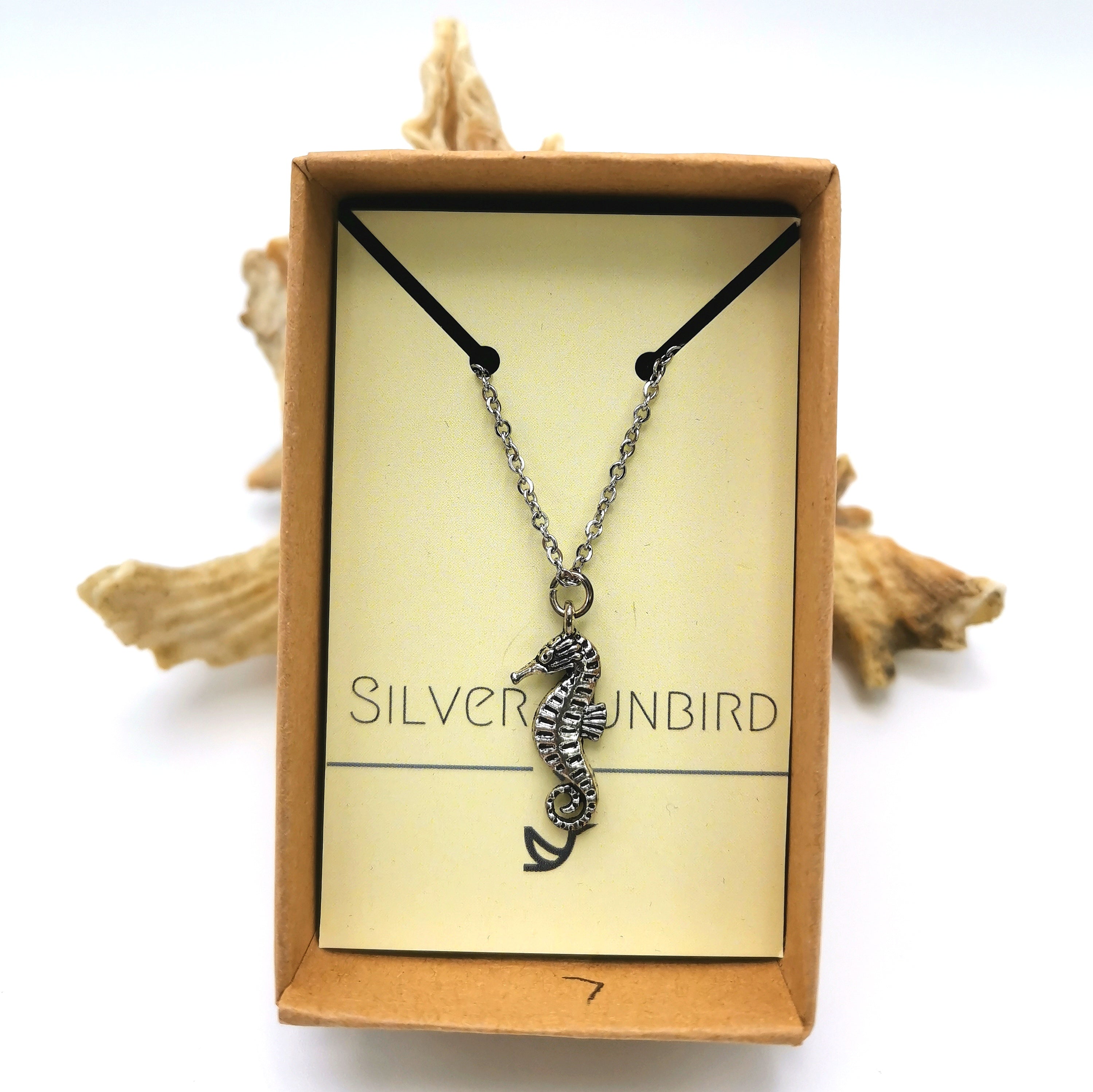 Serene Seahorse Anklet - Silver Sunbird Anklets