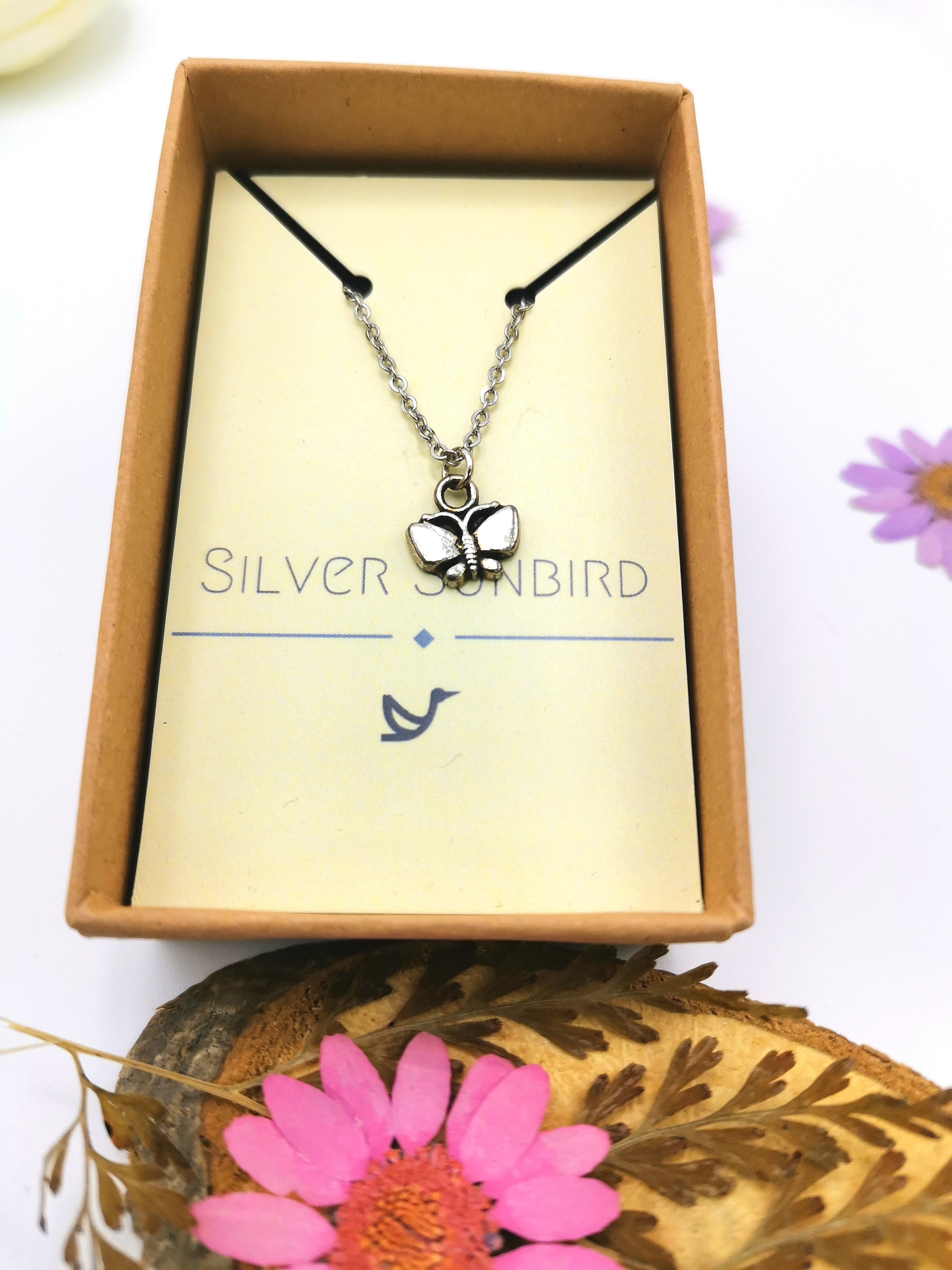 Beloved Butterfly Anklet - Silver Sunbird Anklets