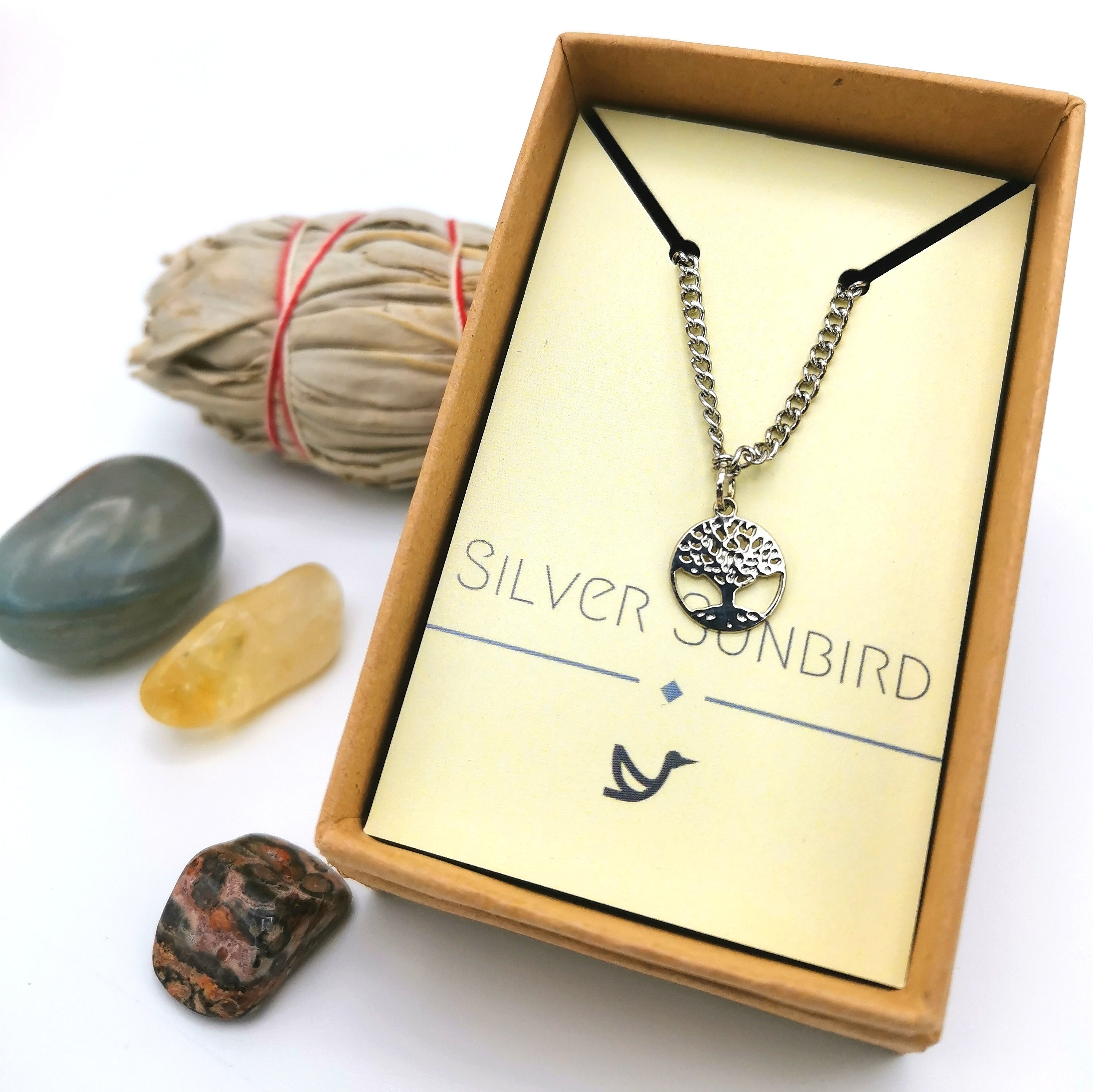 Time-honoured Tree of Life Anklet - Silver Sunbird Anklets