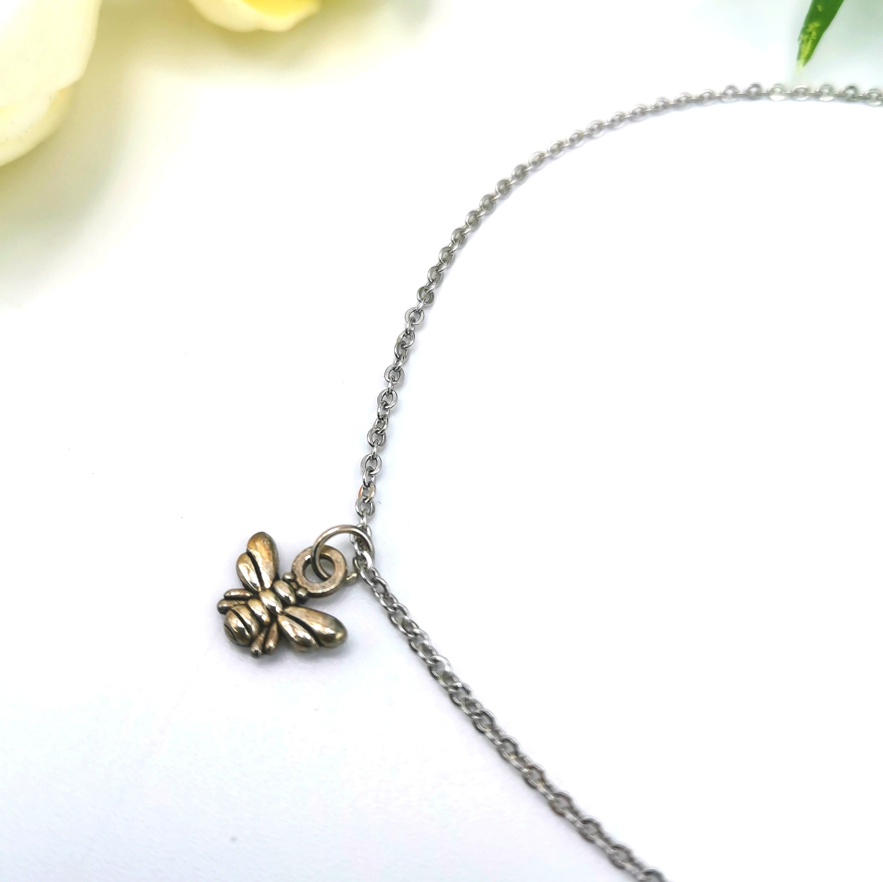 Breezy Bee Anklet - Silver Sunbird Anklets