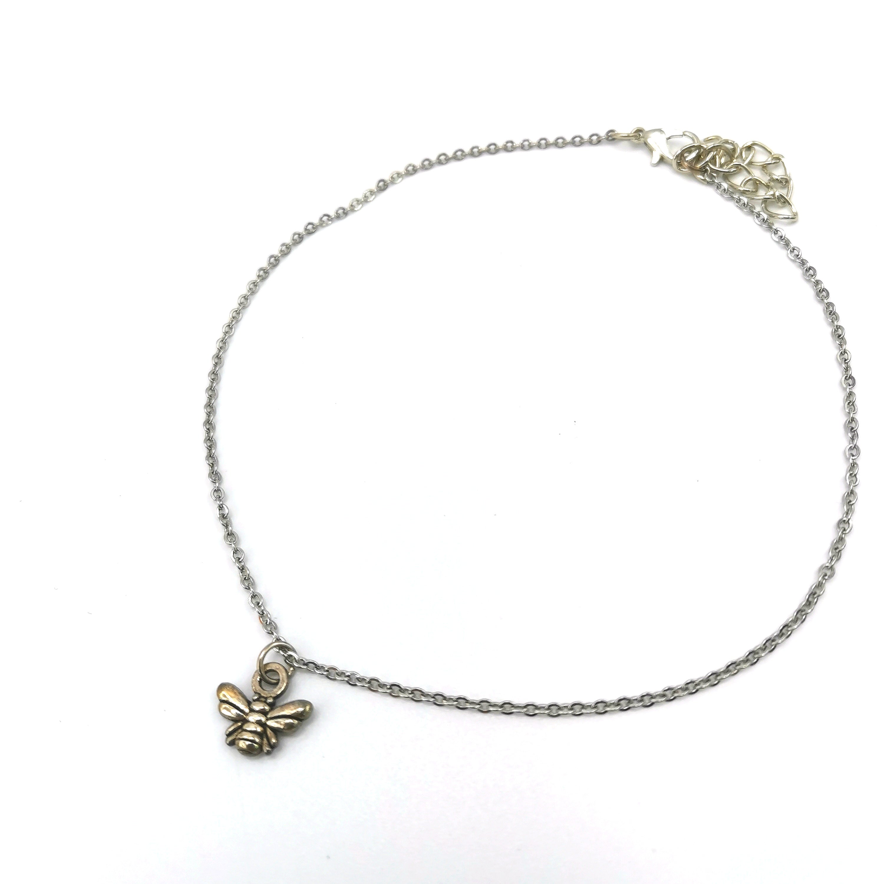 Breezy Bee Anklet - Silver Sunbird Anklets