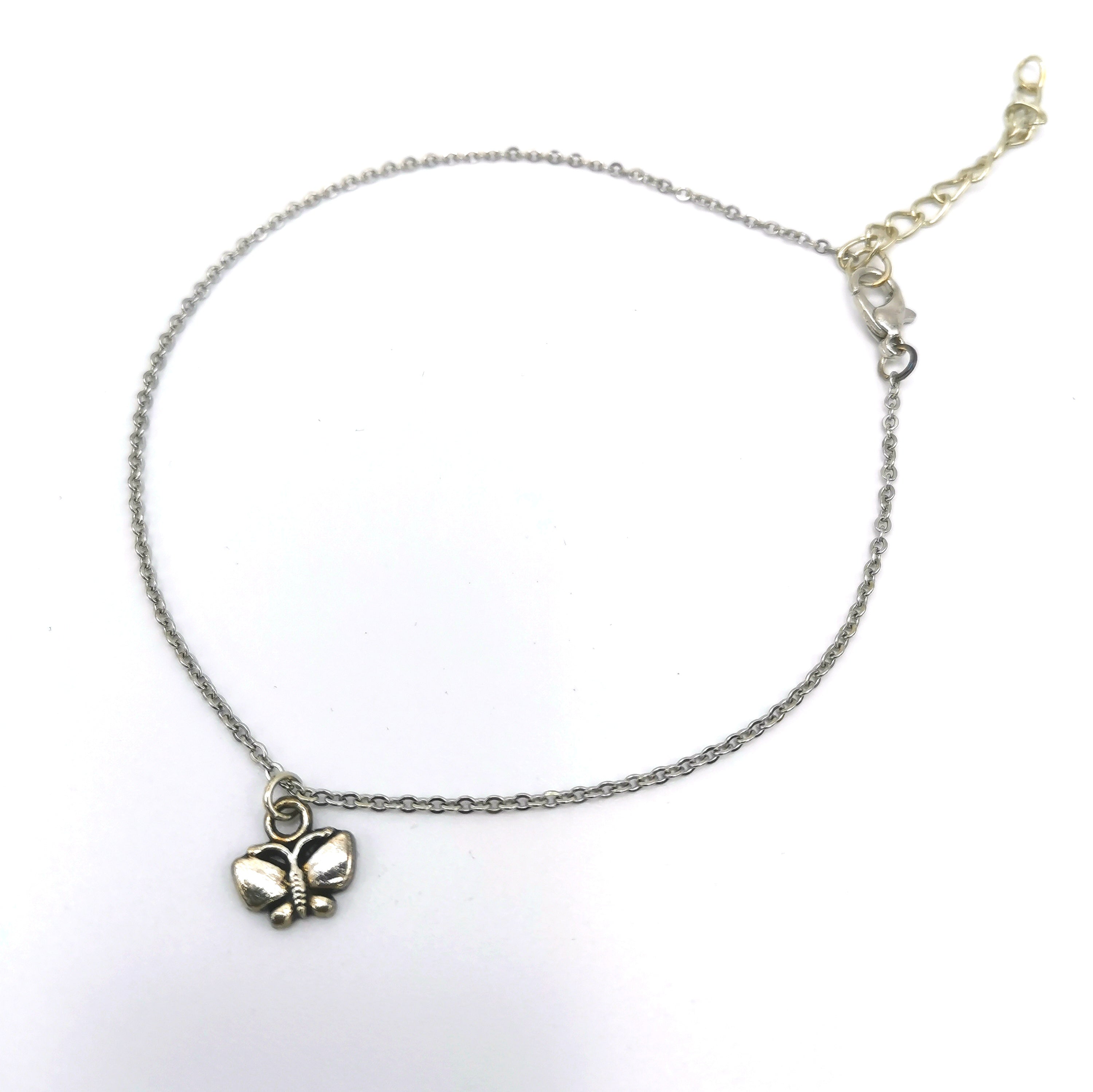 Beloved Butterfly Anklet - Silver Sunbird Anklets