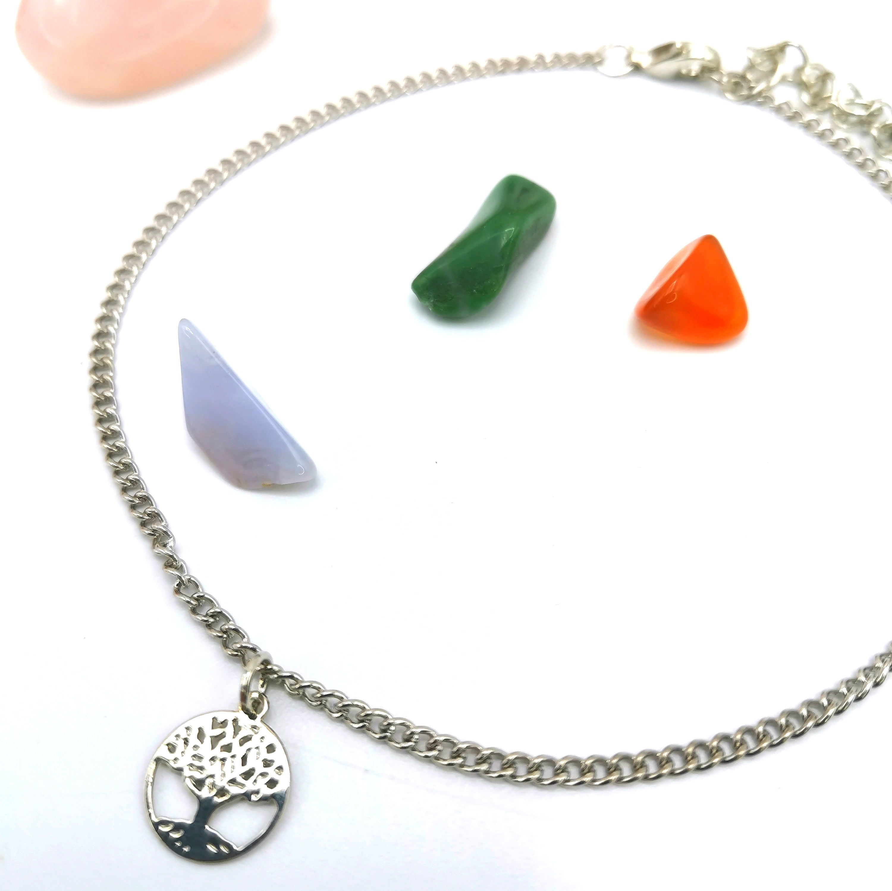 Time-honoured Tree of Life Anklet - Silver Sunbird Anklets