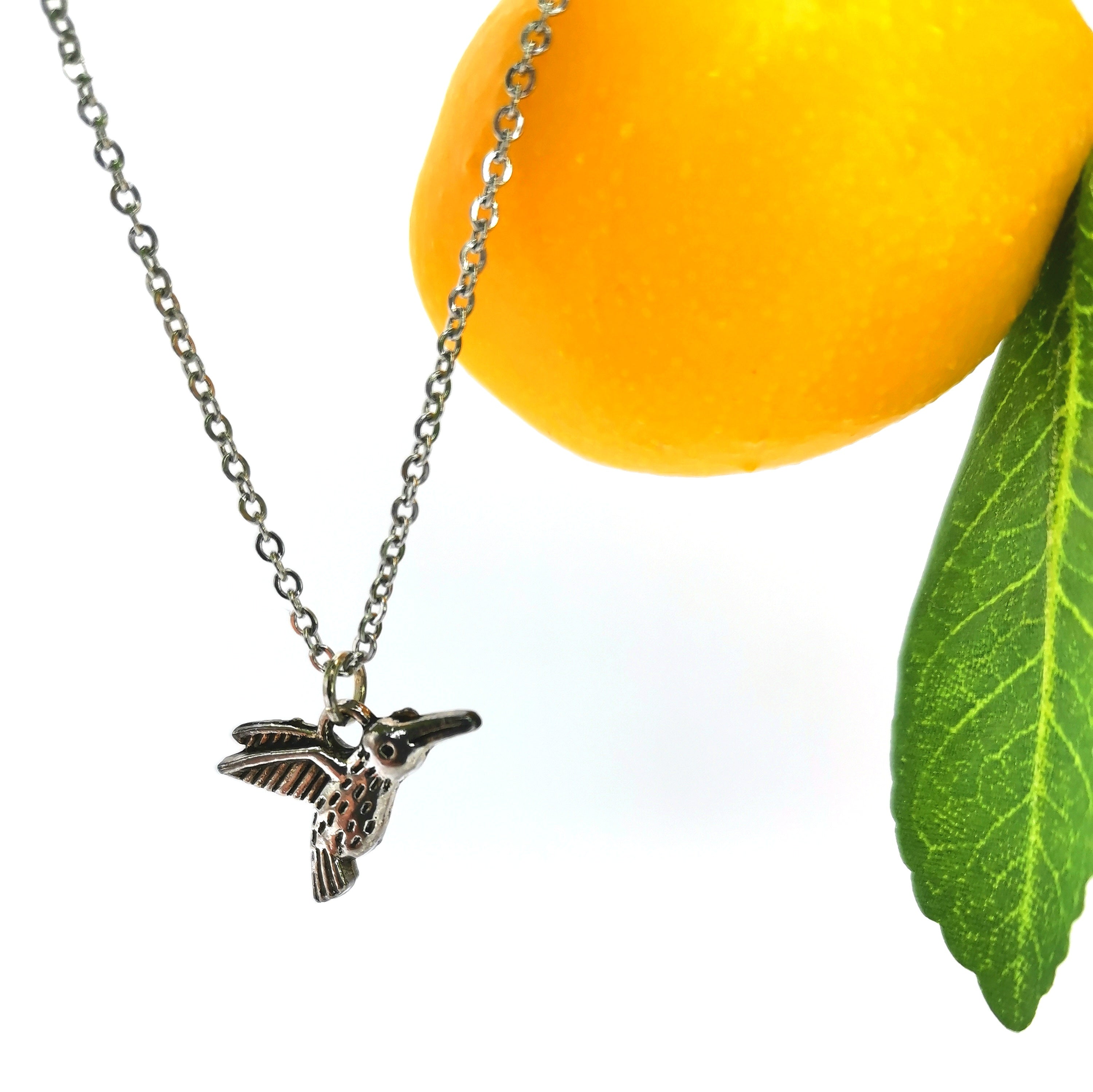 Heartful Hummingbird Anklet - Silver Sunbird Anklets