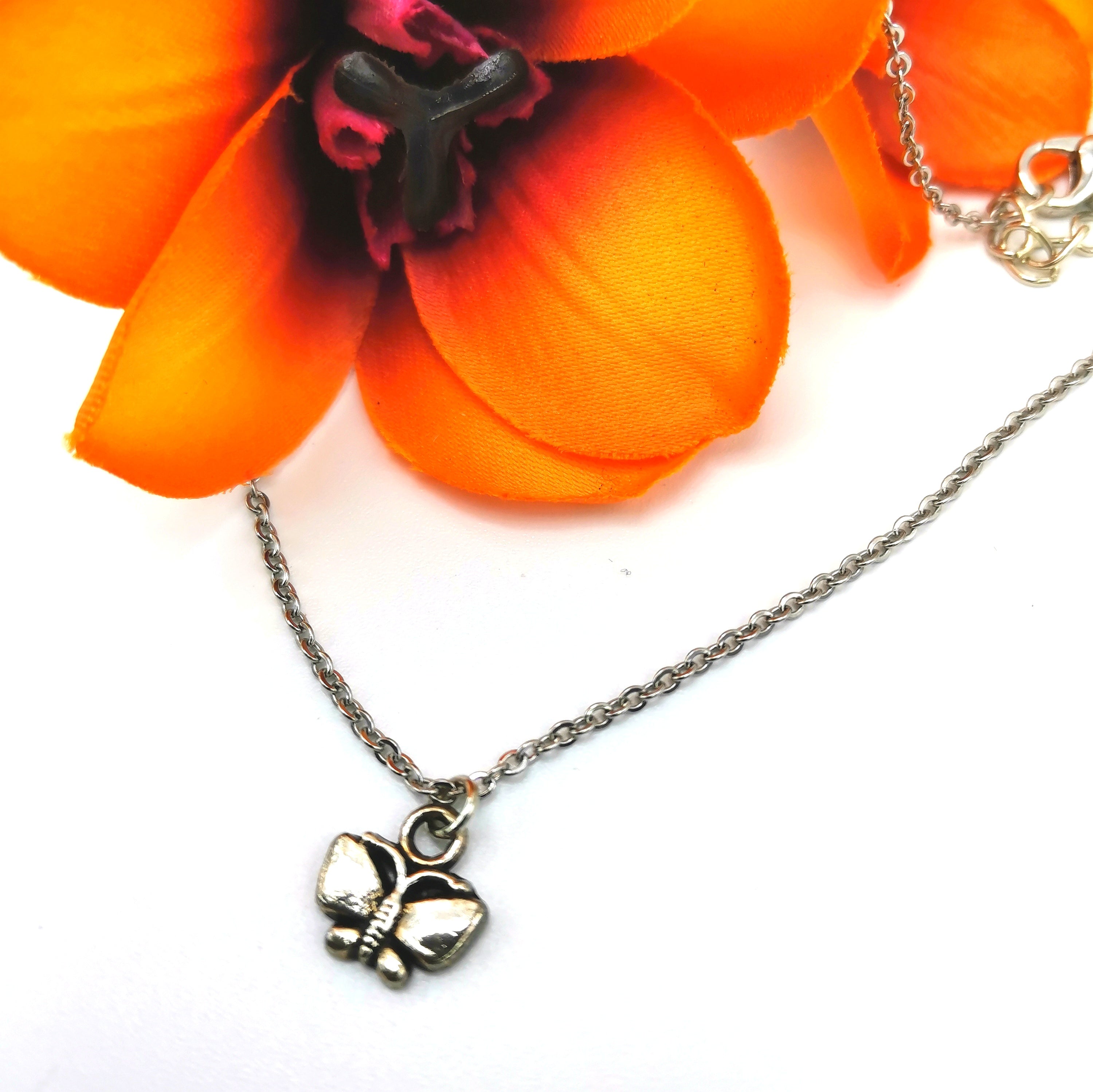 Beloved Butterfly Anklet - Silver Sunbird Anklets