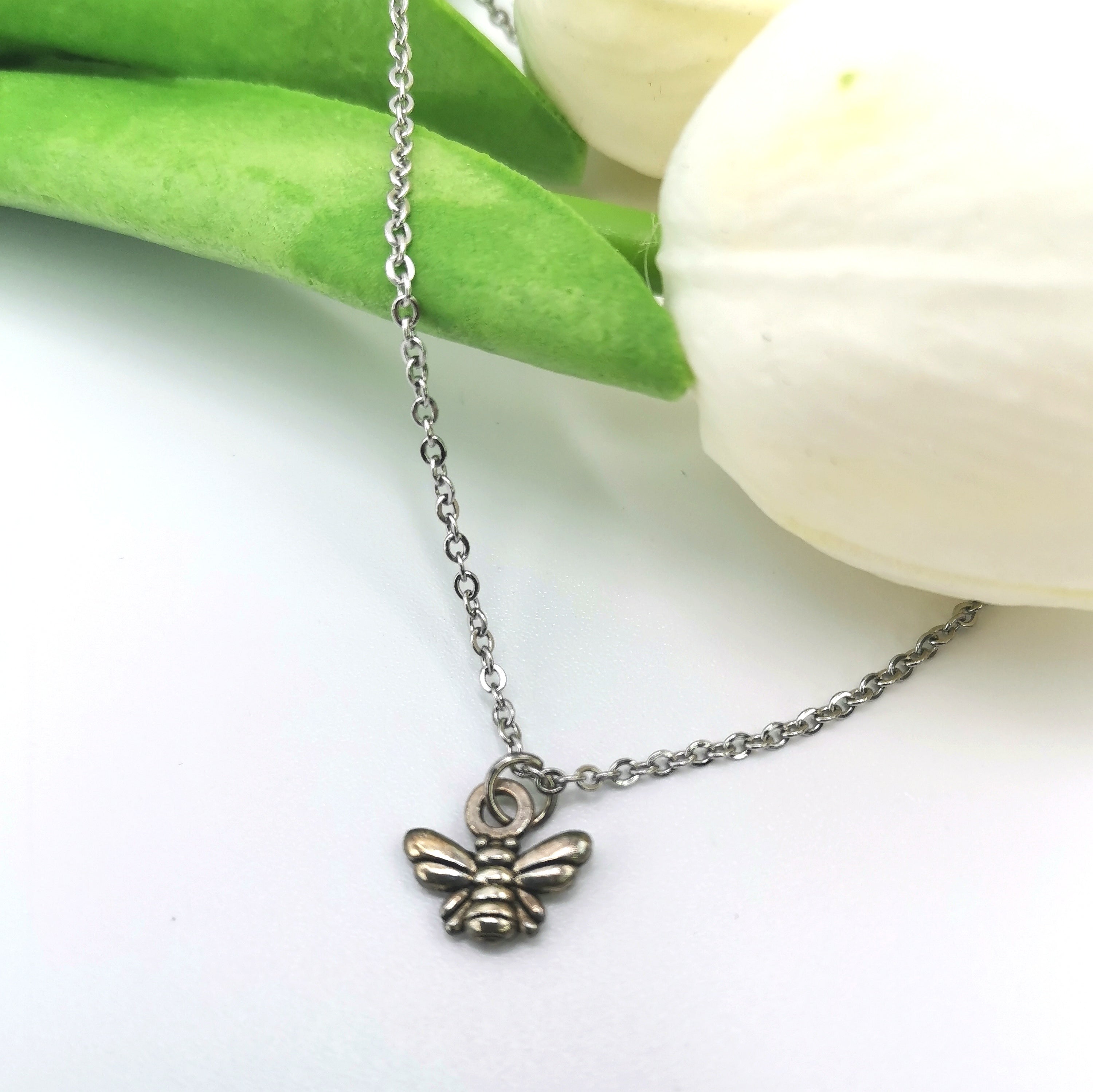 Breezy Bee Anklet - Silver Sunbird Anklets