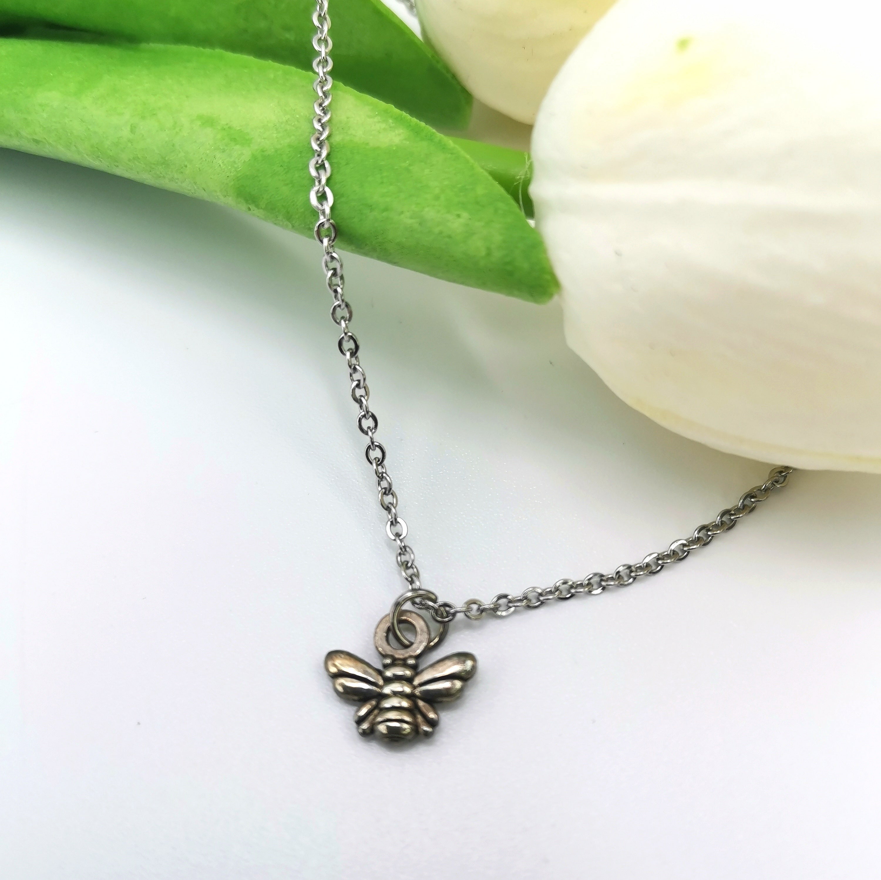 Breezy Bee Anklet - Silver Sunbird Anklets