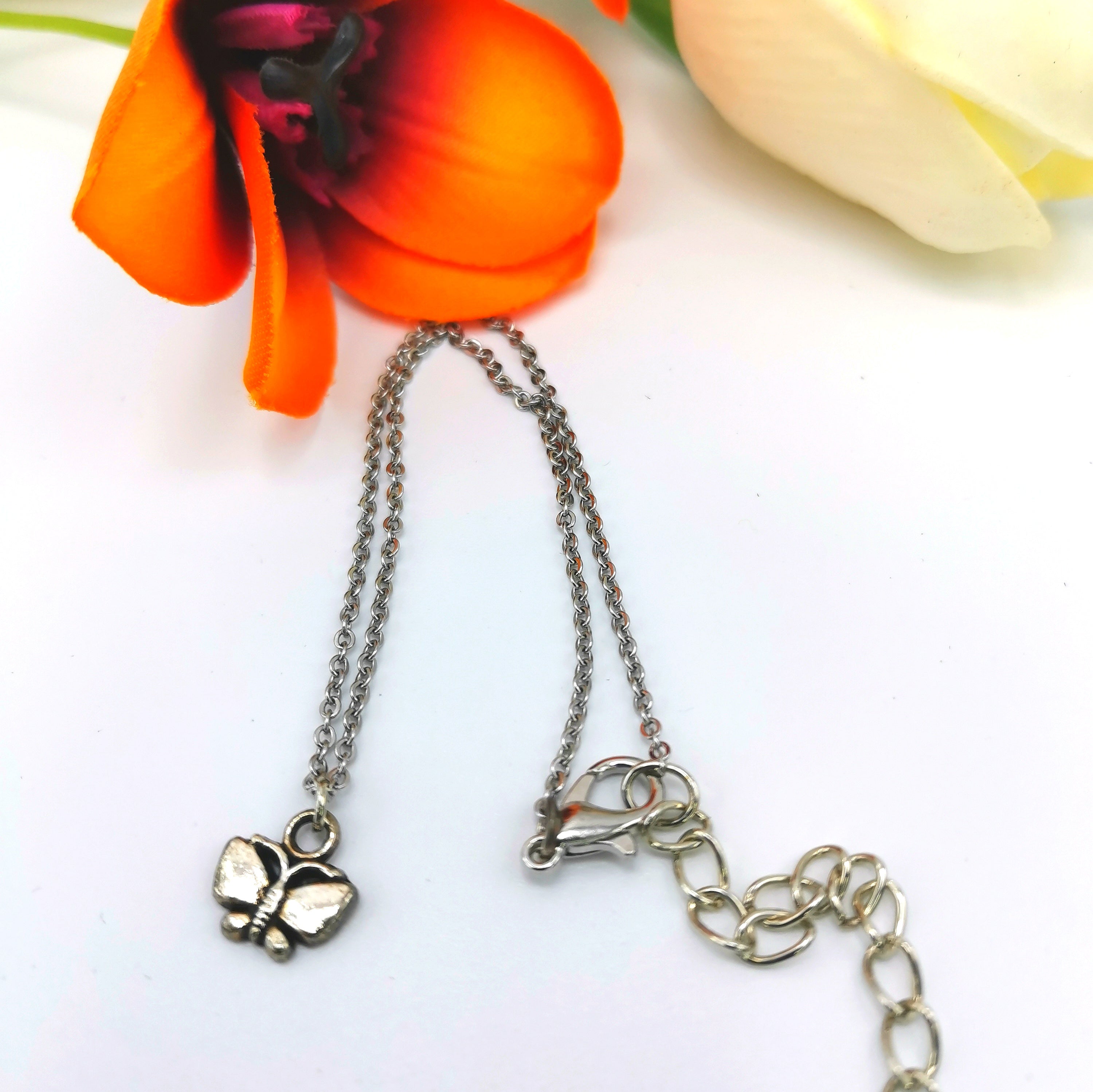 Beloved Butterfly Anklet - Silver Sunbird Anklets