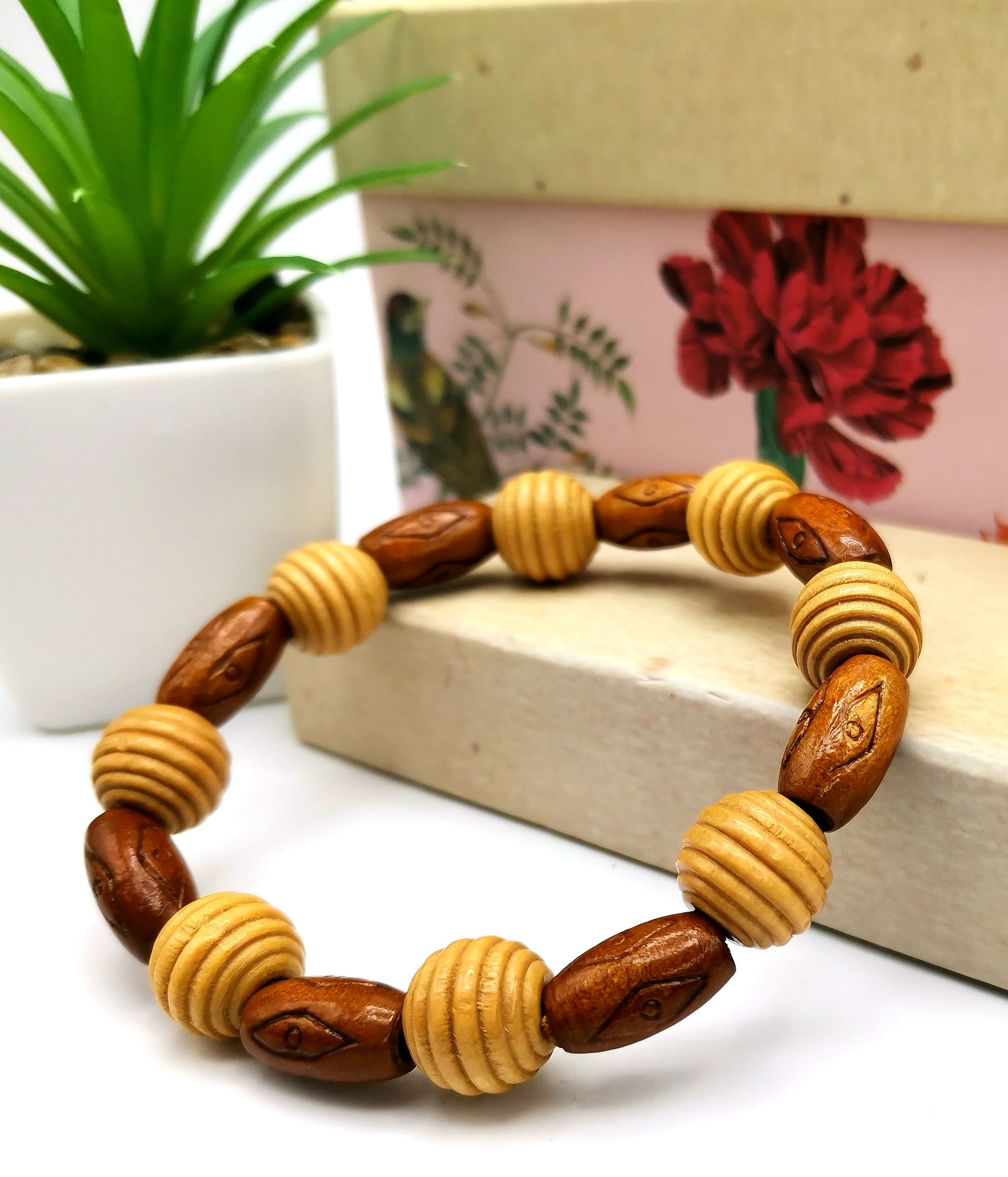 Woodland Inspired Bracelet - Silver Sunbird Dark Detailed and Light Bracelets
