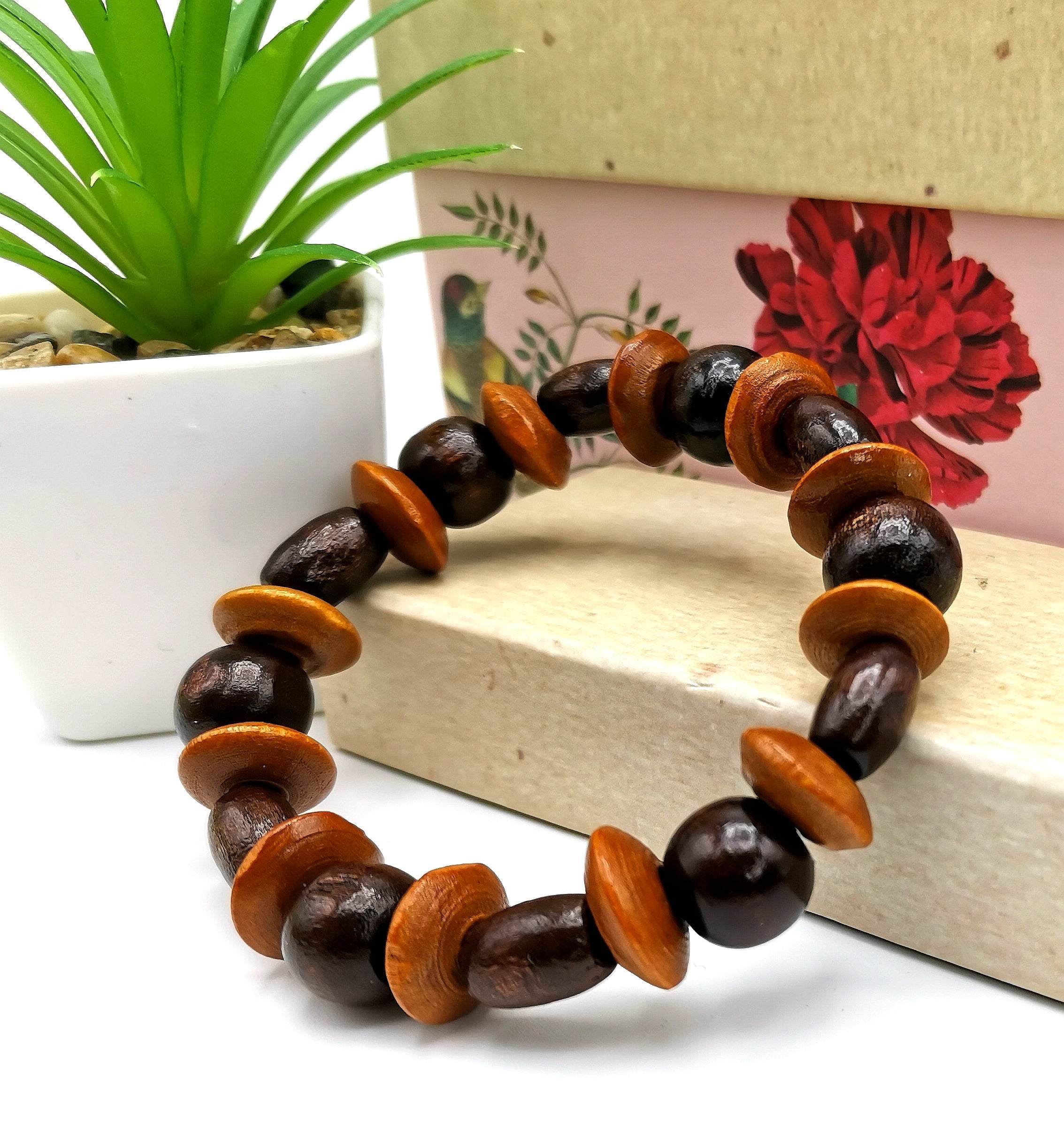 Woodland Inspired Bracelet - Silver Sunbird Dark Tones Bracelets