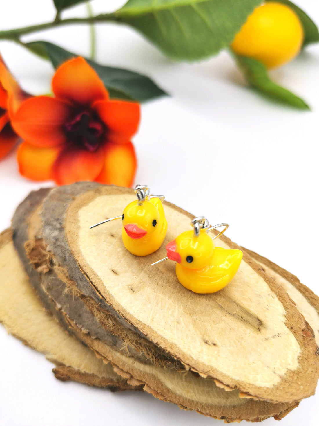 The Silver Sunbird Young Hearted Yellow Ducks Earrings bring playful charm to any quirky jewelry collection, featuring a vibrant yellow duck design perfect for adding fun style.