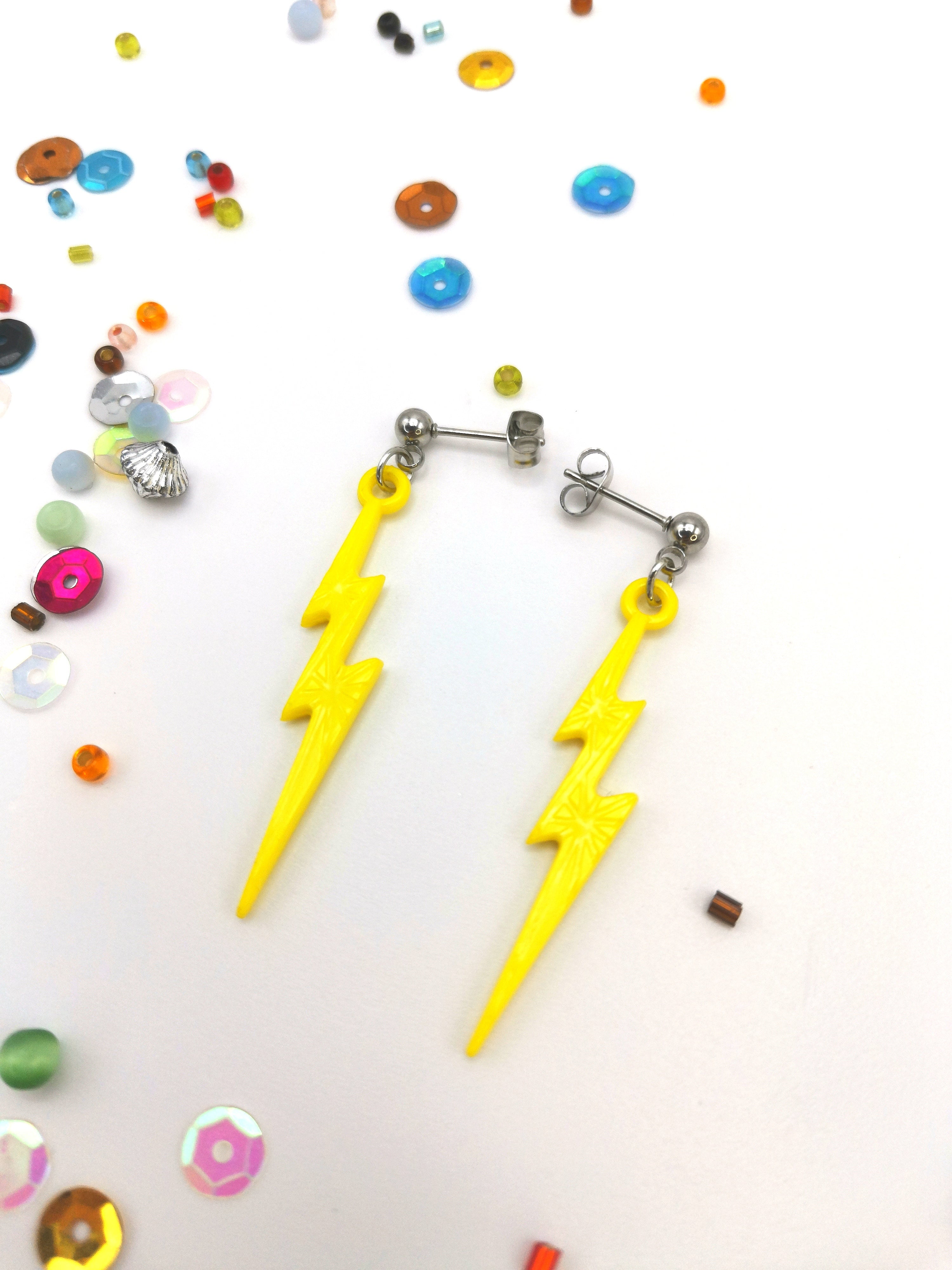 Electrifying Lightning Bolt Earrings from Silver Sunbird&
