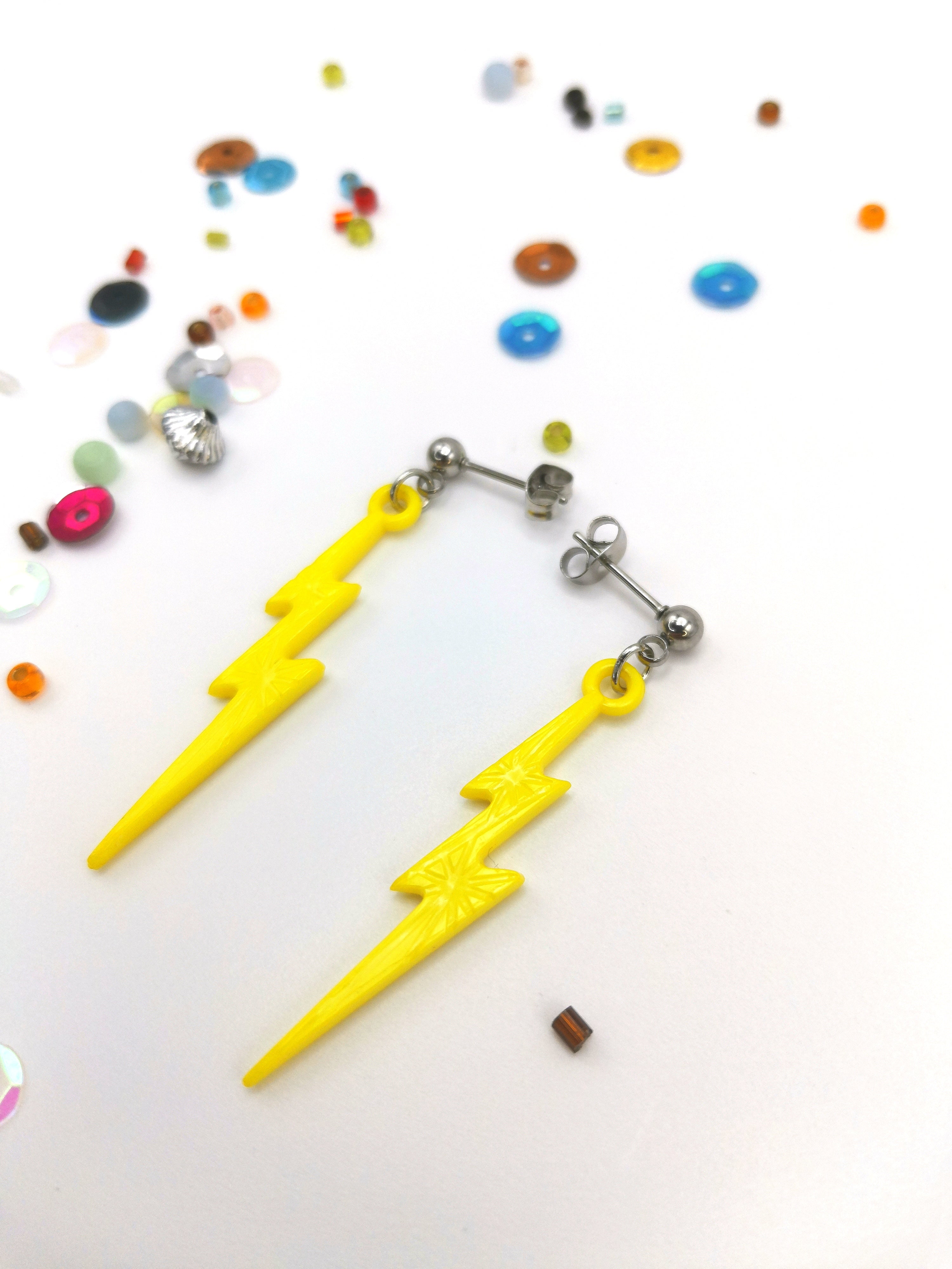 The Electrifying Lightning Bolt Earrings by Silver Sunbird&