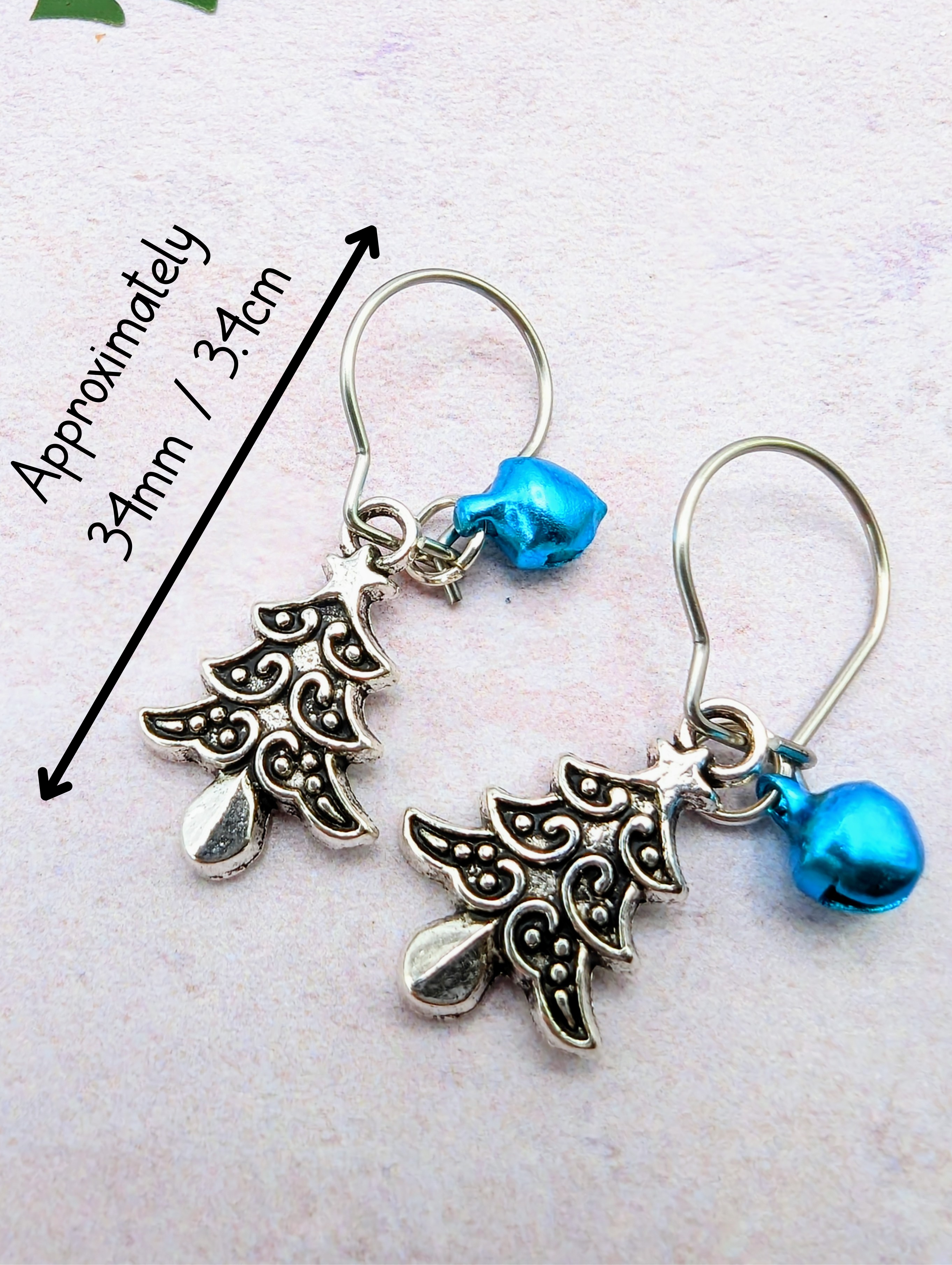 Oh Christmas Tree Earrings - Silver Sunbird Christmas Earrings