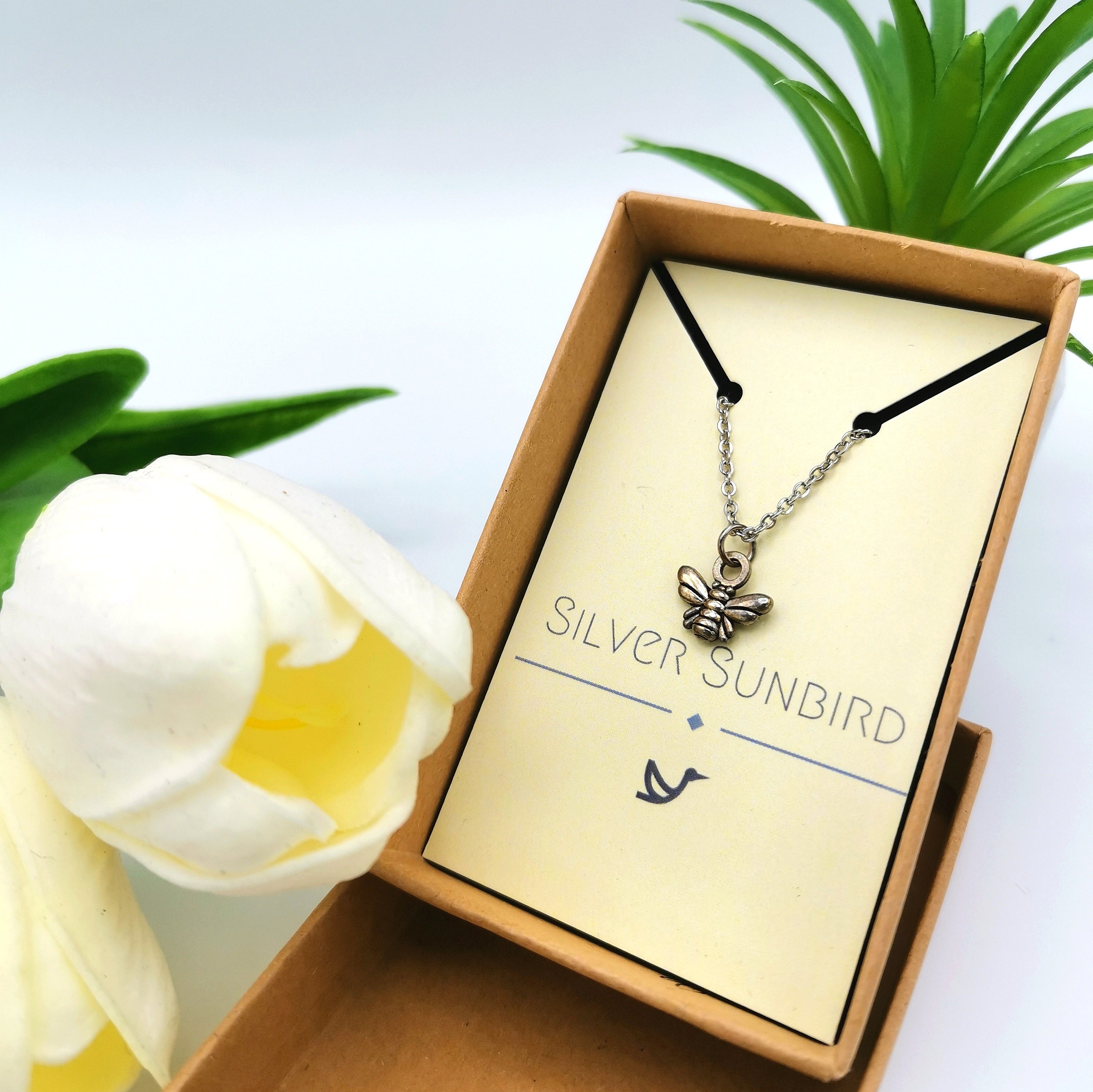 Breezy Bee Anklet - Silver Sunbird Anklets