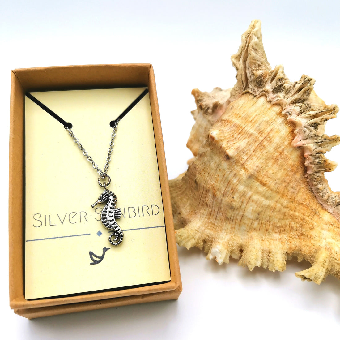 Serene Seahorse Anklet - Silver Sunbird Anklets