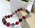 Marvellous Marble Effect Bracelet - Silver Sunbird Red and Black Bracelets