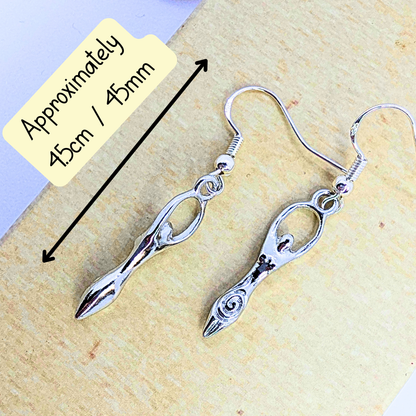 Fertility Goddess Dangle Earrings