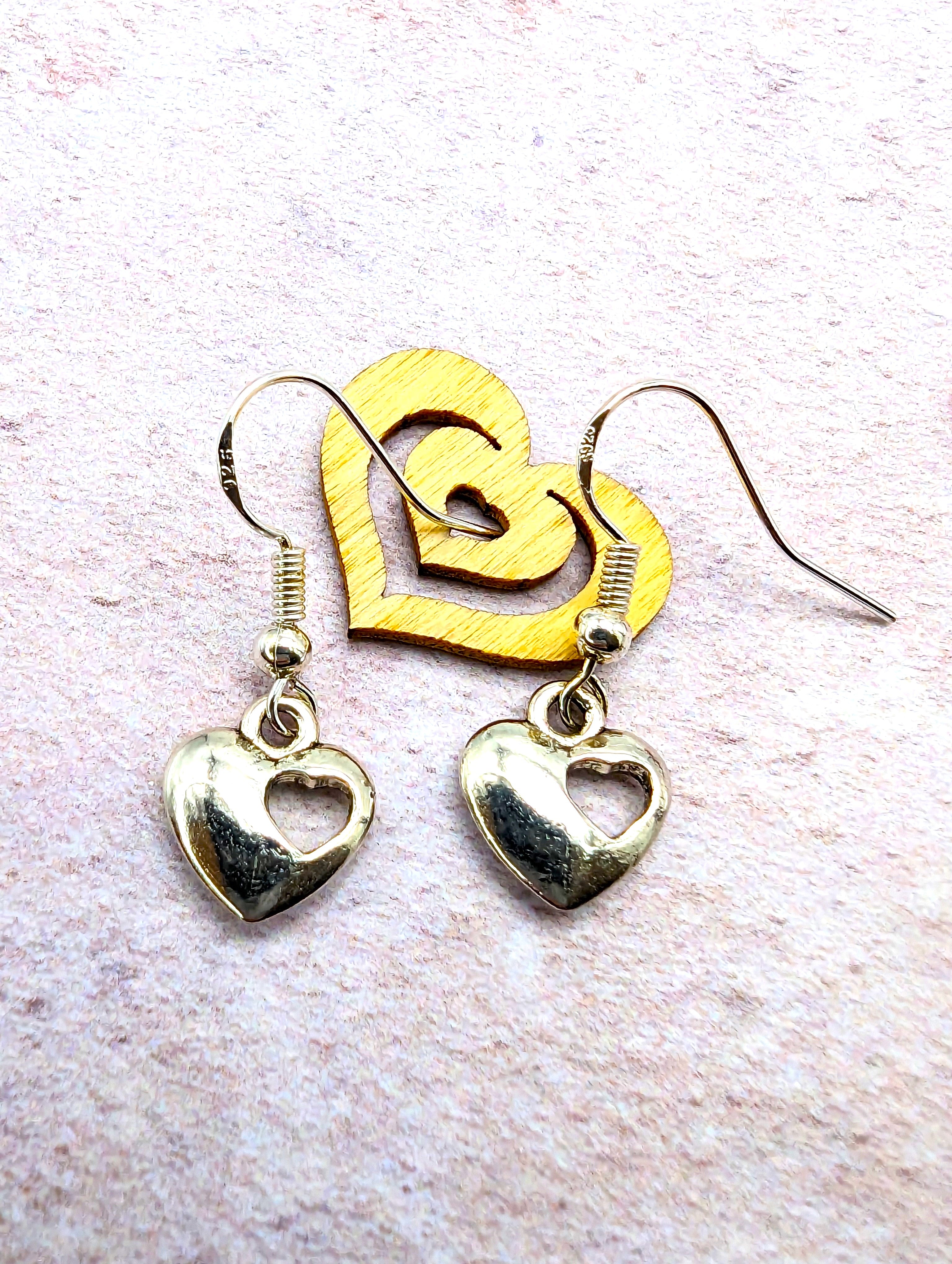 Double The Love Earrings - Silver Sunbird Bohemian Earrings