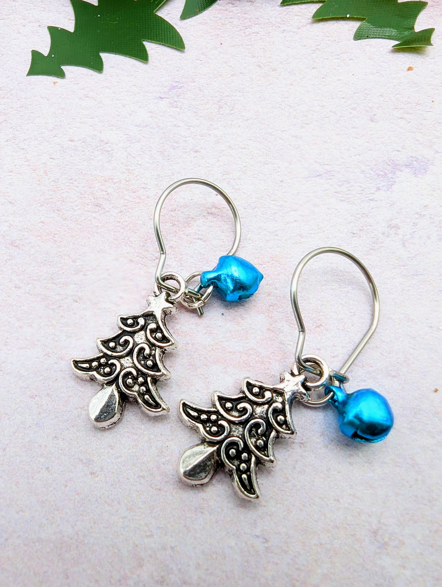 Oh Christmas Tree Earrings - Silver Sunbird Christmas Earrings
