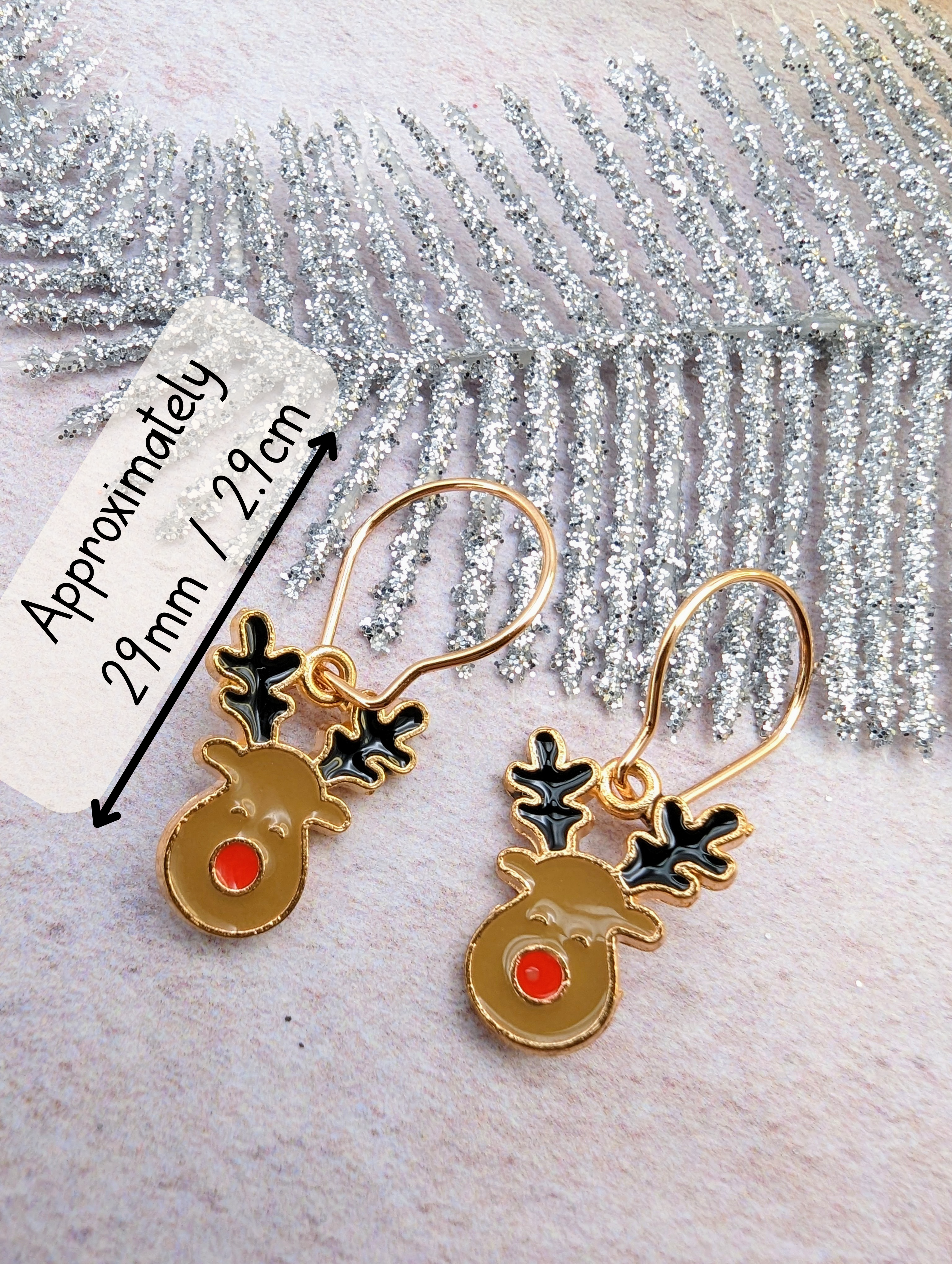Rosie Reindeer Hoop Earrings