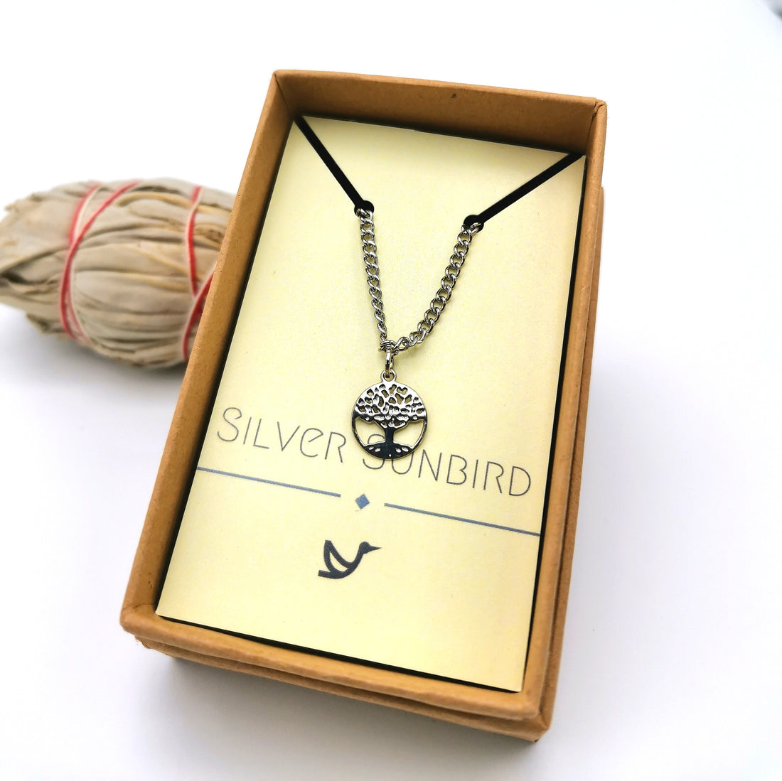 Time-honoured Tree of Life Anklet - Silver Sunbird Anklets