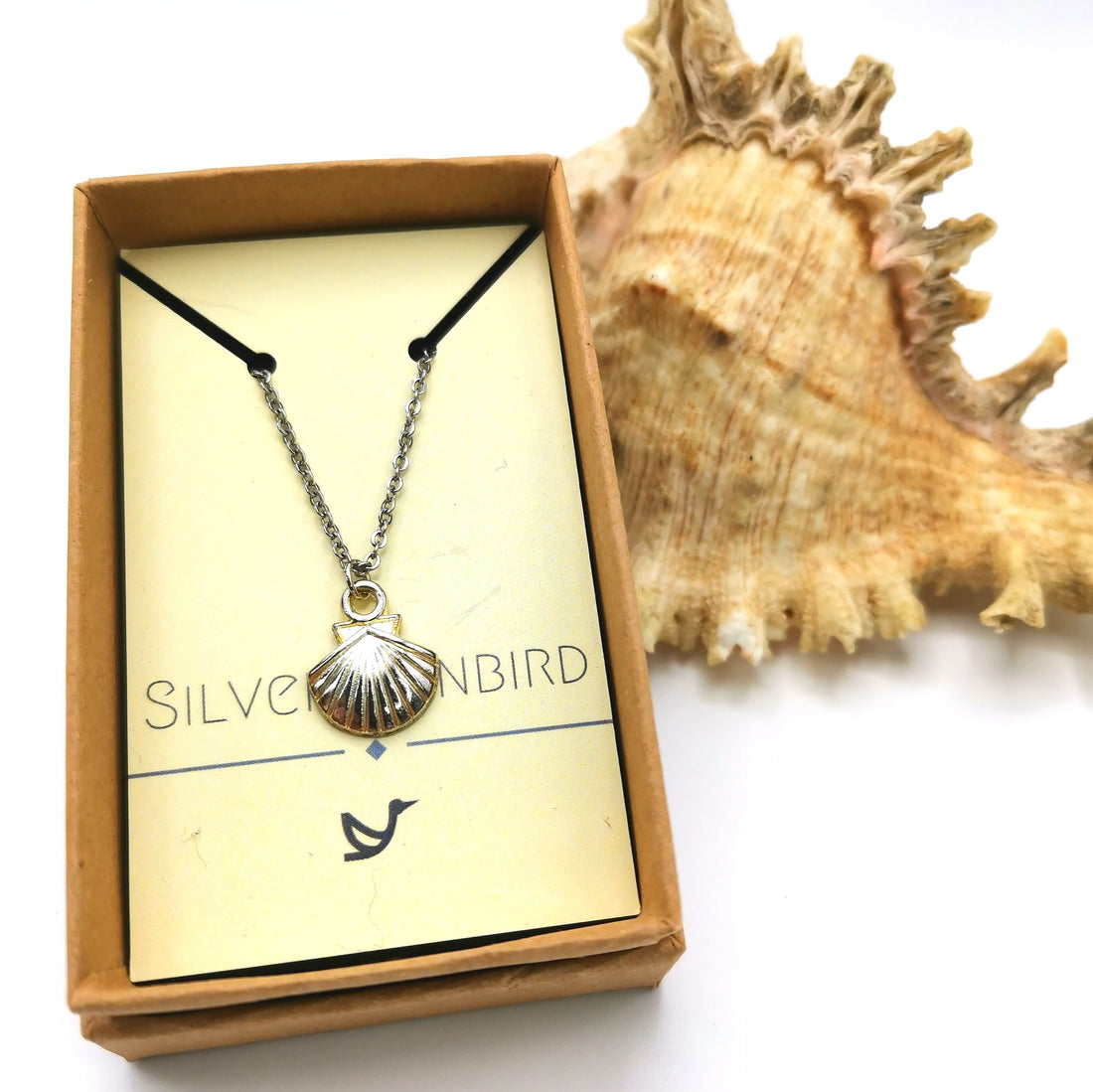 Sunshine Seashell Anklet - Silver Sunbird Anklets